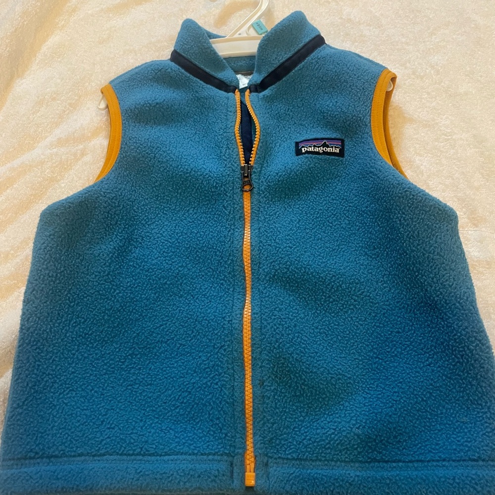 Patagonia Kids' Blue Fleece Vest